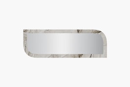 Hanah Home Espejo flotal-e 40x120x2.2 cm Éfeso y Mármol MDF Montaje Pared Ecológico